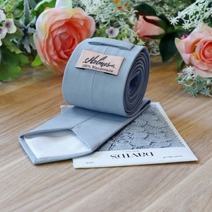 dusty blue tie david's bridal