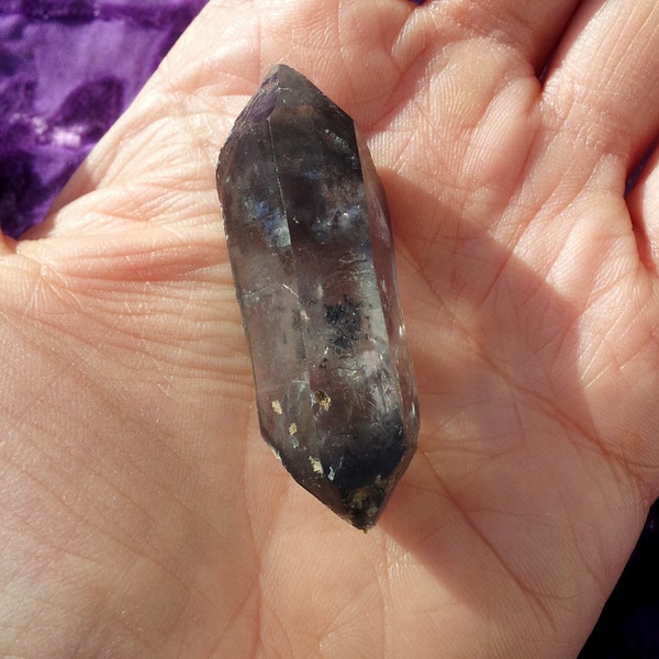 Beautiful Double Terminated Tibetan Black Phantom Crystal