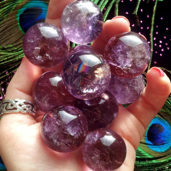 RARE Sweet, Brilliant Ametrine Sphere, Bolivia - Creativity, Intuition and Enlightenment