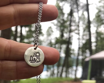 Mountains are calling necklace