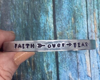 FAITH over FEAR bracelet