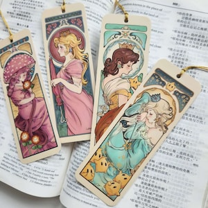 Marque-pages • Princesses Art nouveau • Femmes élégantes •