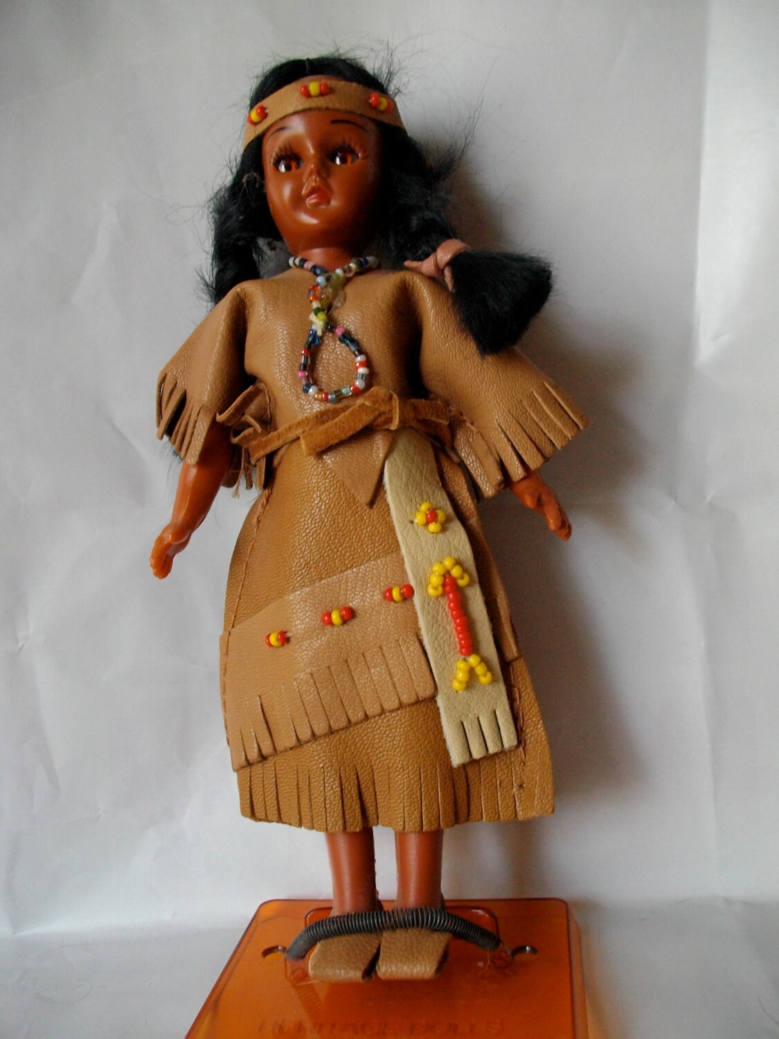 Vintage American Indian souvenir doll with baby in papoose Etsy
