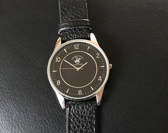 Mannen Grote Face Watch, Black Faced Watch