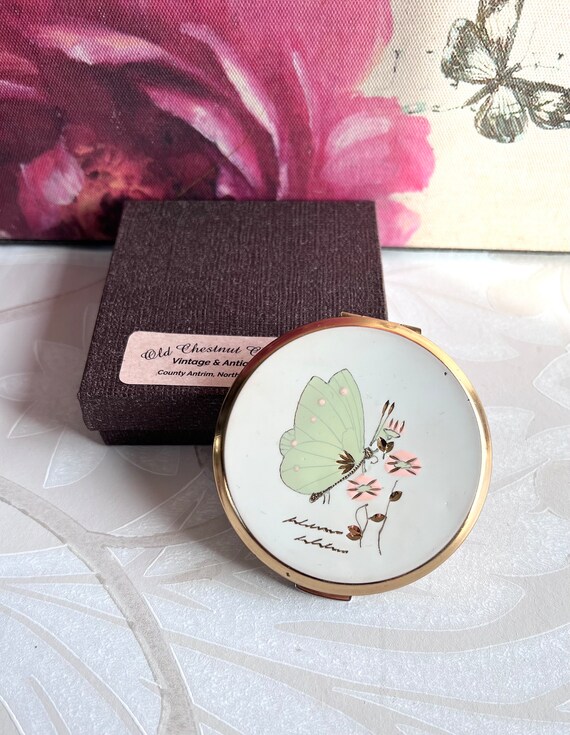 Stratton Mini Convertible Compact with Butterfly - image 3