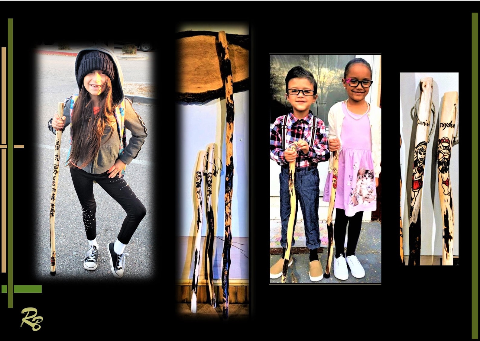 Kids Hiking Stick, Child Hiking Stick, Child, Kids, Walking Stick