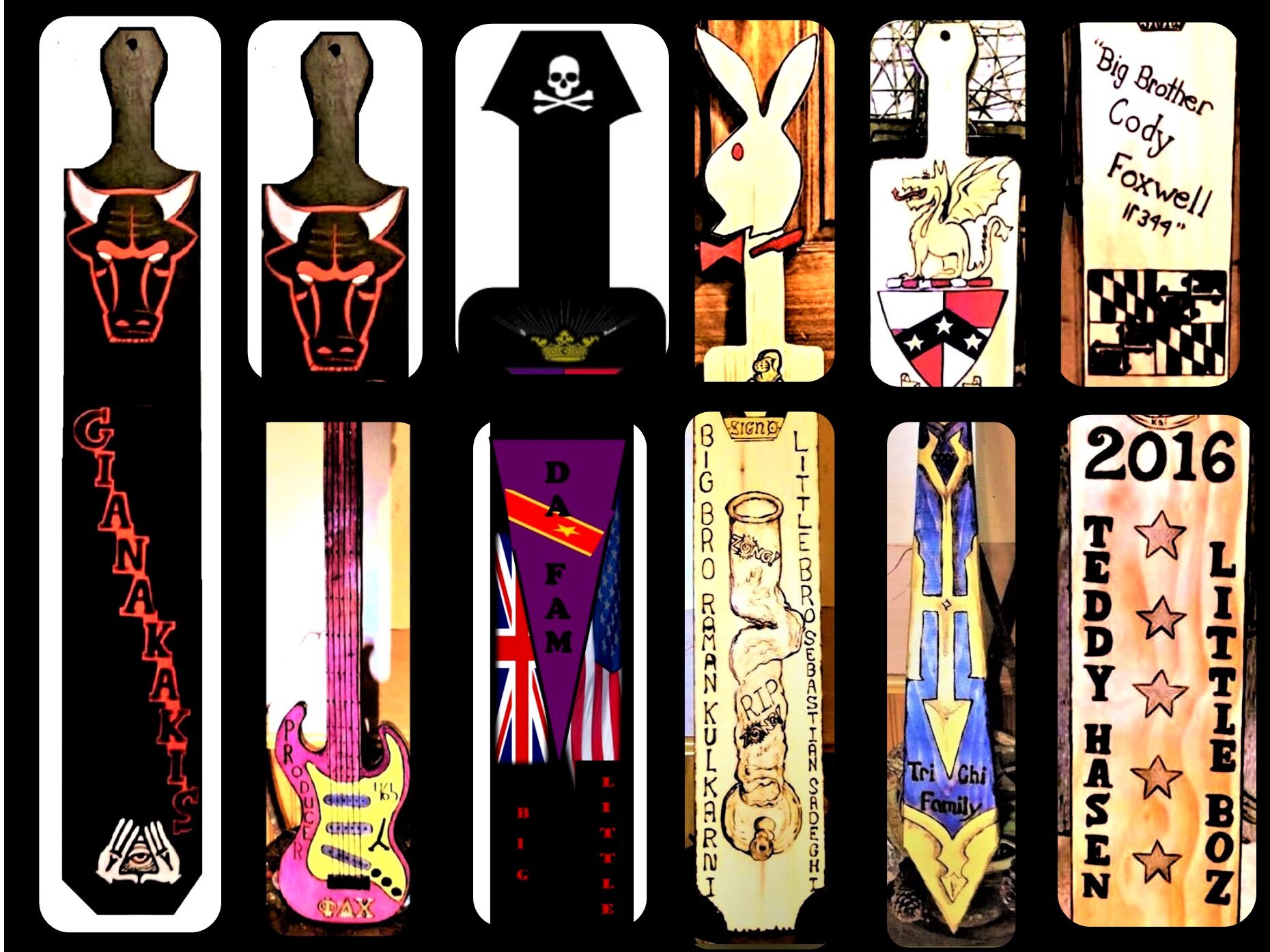 fraternity paddle big brother gift college paddle