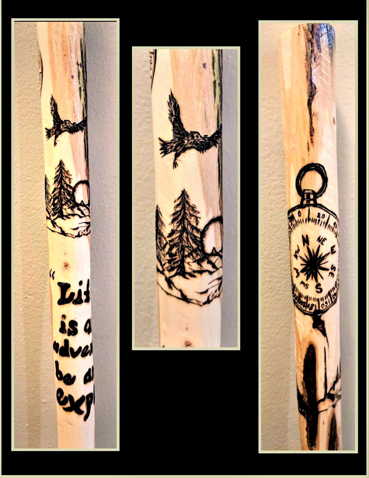 Retirement git, Father gift, hiking stick, walking stick ...