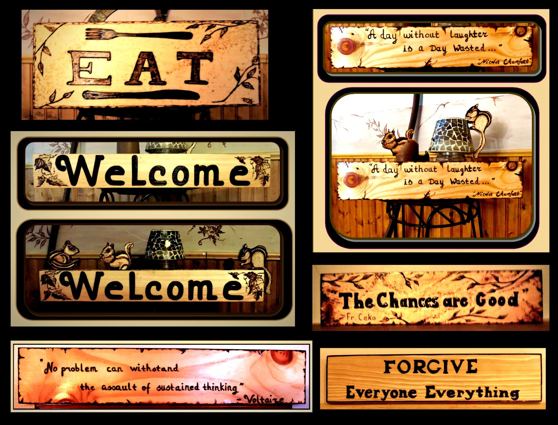 Wood Signs Custom Directional Burnedsign Wood Signs Custom Directional Burnedsign Inspirational Art Rustic Decor Cabin E
