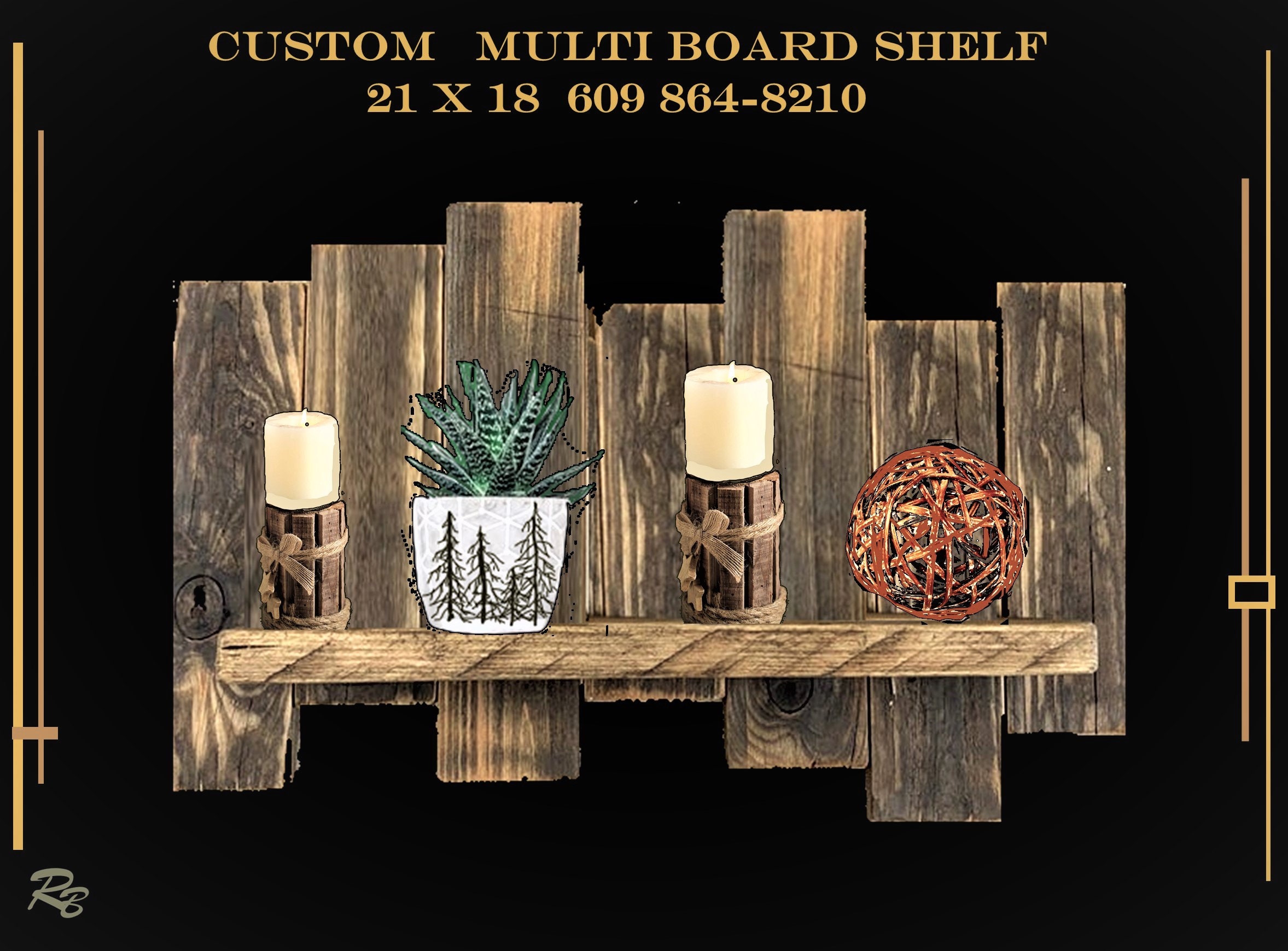 Multi Board Wall Shelf Wood Shelf Husband Gift Wife Gift Rustic Decor Tree Decor Cabin Decor
