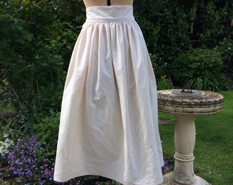 Long calico apron, Vintage, Old Style, Victorian, style.