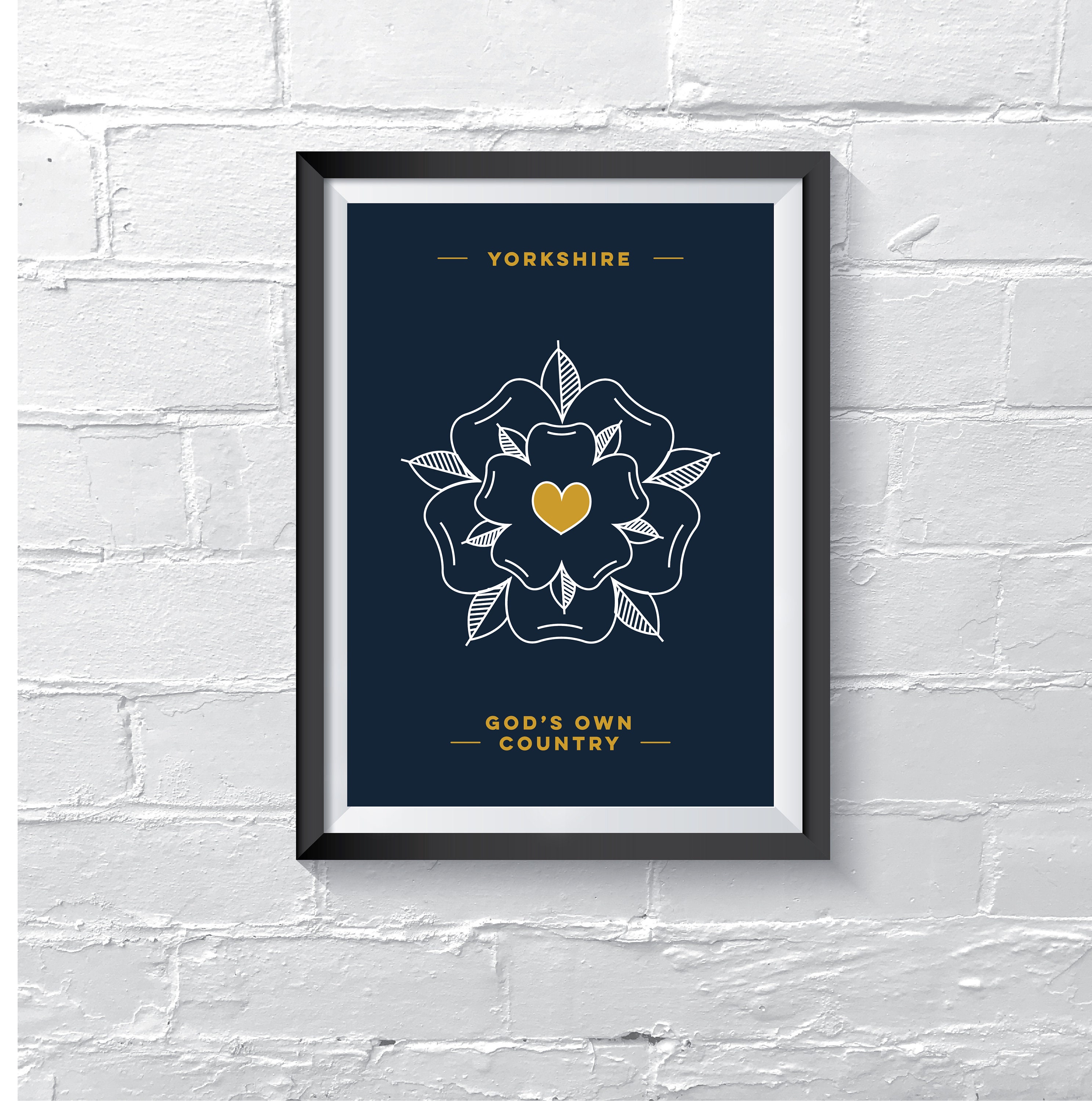 YORKSHIRE ROSE PRINT Etsy