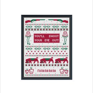 Christmas Story Cross Stitch Sampler