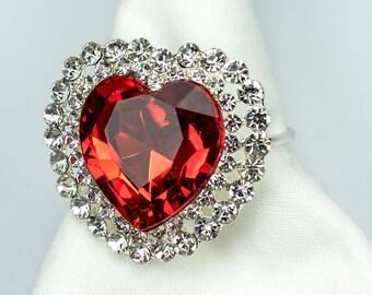 heart shaped napkin rings