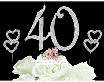 bling cake topper etsy