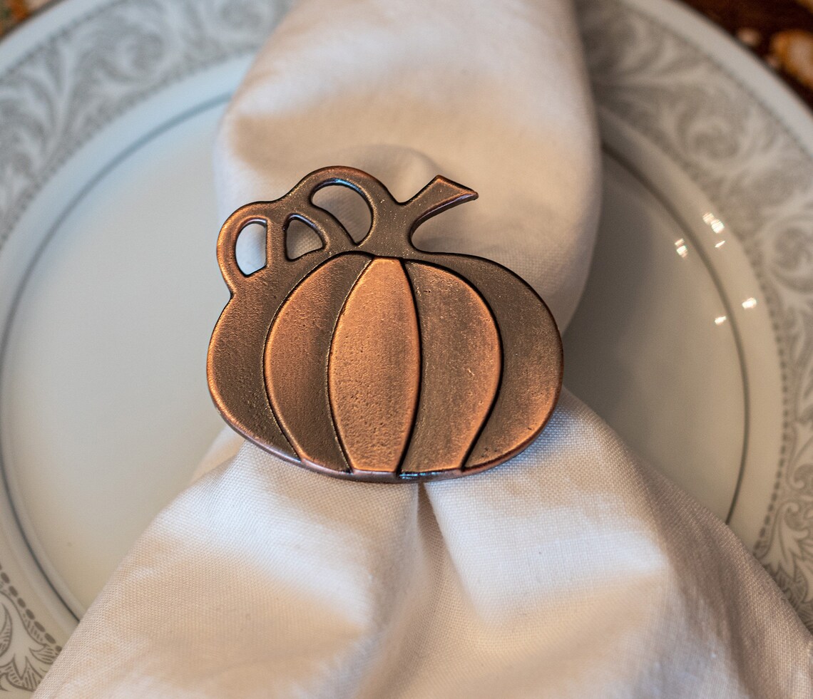 Pumpkin Napkin Rings for Thanksgiving Party Halloween Party Etsy