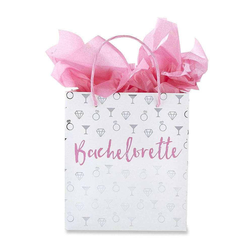 12 Bachelorette Party Gift Bags Party Bags White Etsy