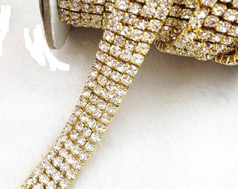 Rhinestone Cord / Rhinestone Chain/ Rhinestone Straps Perfect for