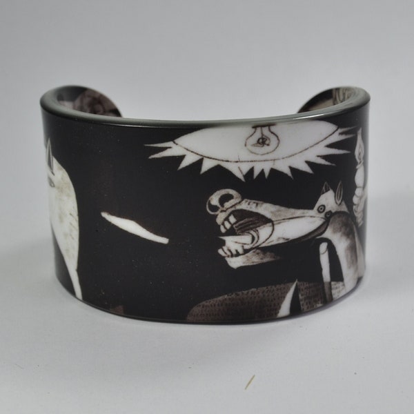 Acrylic Bangle / Bracelet - Pablo Picasso - Guernica - Cubism - Wristband / Cuff