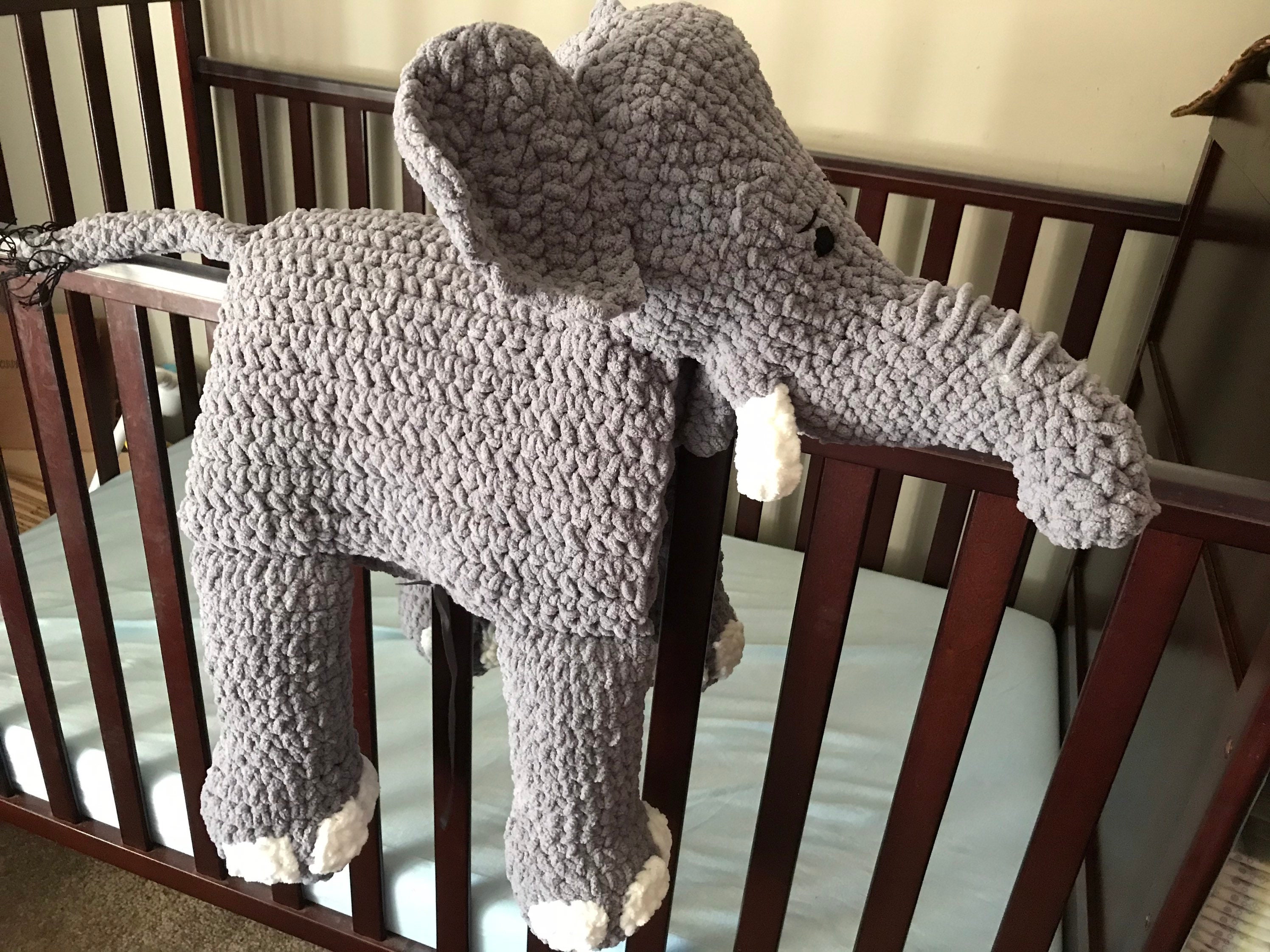 Crochet cuddle elephant baby blanket Etsy