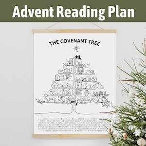 Adventsbijbel afdrukbaar voor de feestdagen / Kerstmis Kleuren Afdrukbaar leesplan Christelijke gezinsdevotional decemberactiviteit voor kinderen