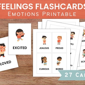 Feelings Flashcards / Printable Emotions Flash Cards
