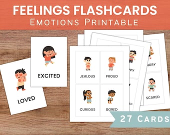 Feelings Flashcards / Printable Emotions Flash Cards