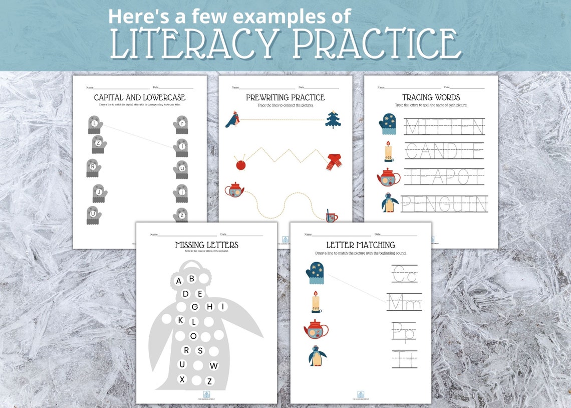 Winter Activity Printable Pack / Holiday Quiet Book / Christmas ...
