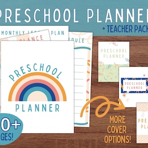 Preschool Teacher Planner Pre K Academic Planner Printable Homeschool Planner