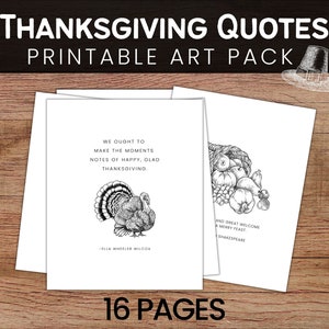 Thanksgiving Quote Printable Memory Work / Charlotte Mason Fall Nature Study Morning Menu