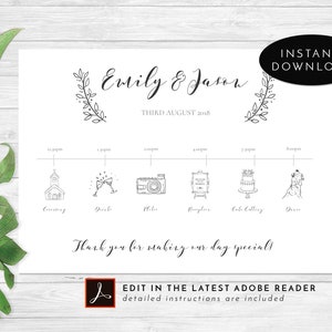 day of timeline etsy