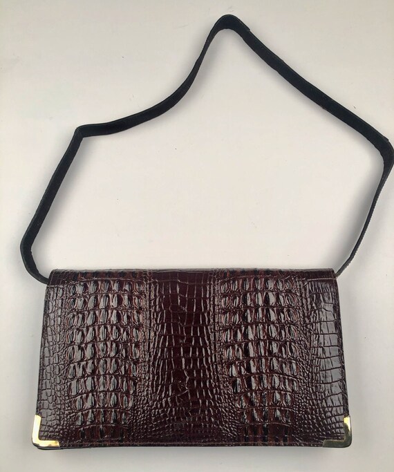 Vintage Hispania Ubrique Handbag Shoulder Bag Clutch Alligator | Etsy