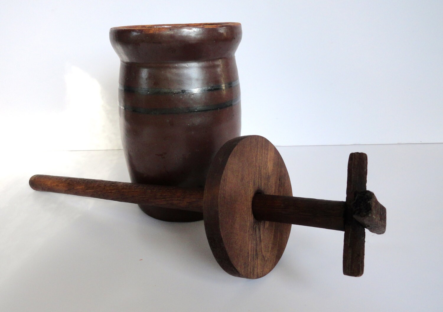 Antique Butter Churn Crock Etsy