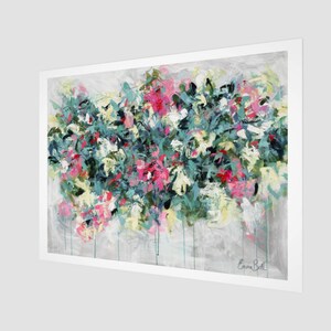 Fine art print floral abstract on paper | floral art | abstract art | landscape art | interior design | art print | free shipping