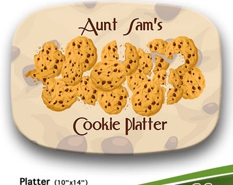 Cookie Platter, Family Melamine Dish, Personalized Plate, Customized Dinnerware, Serving Tray Tableware, Housewarming Gift, Dessert Plate