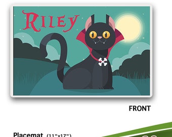 personalized cat placemats