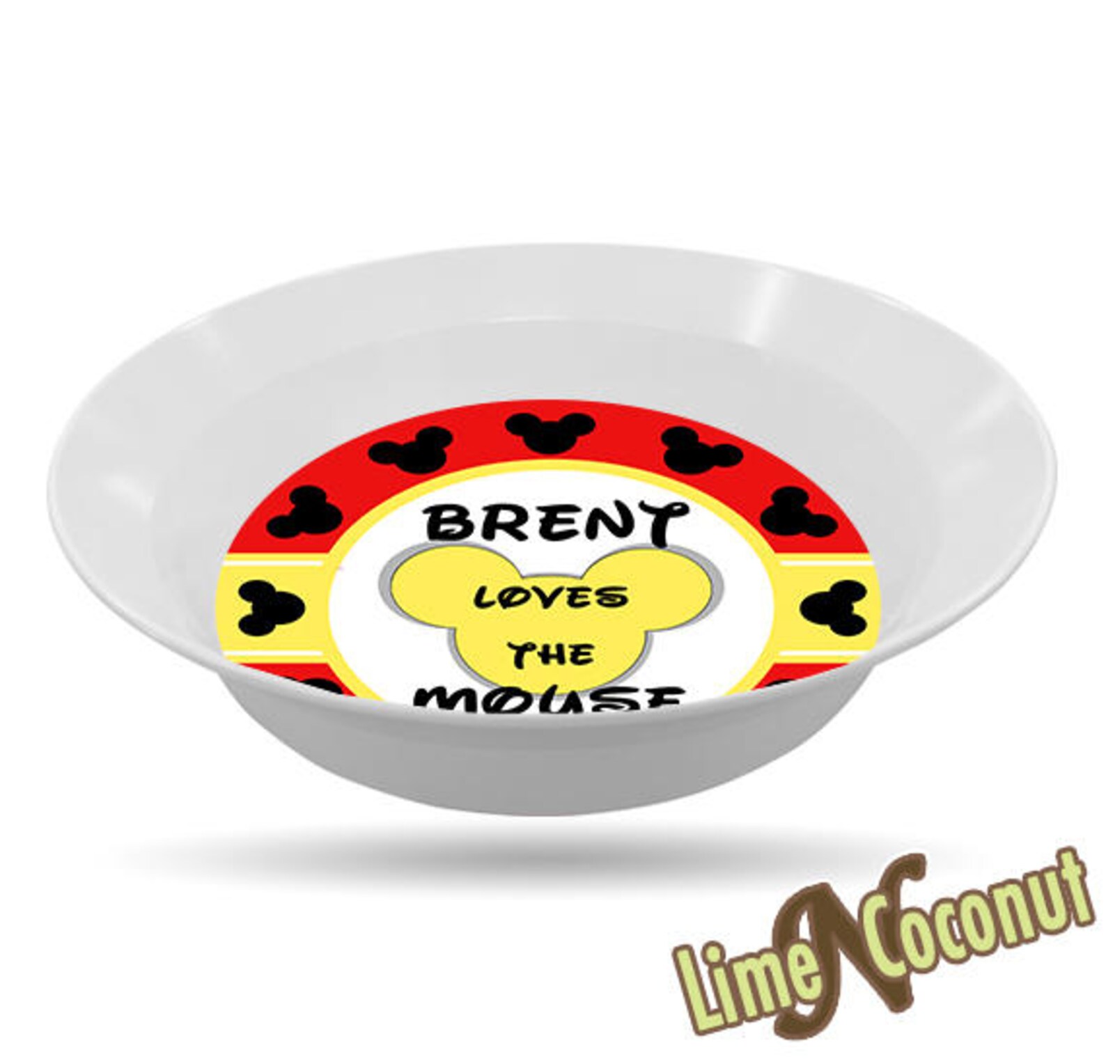 Mickey the Mouse Inspired Bowl Kids Dishes Baby Toddler Etsy