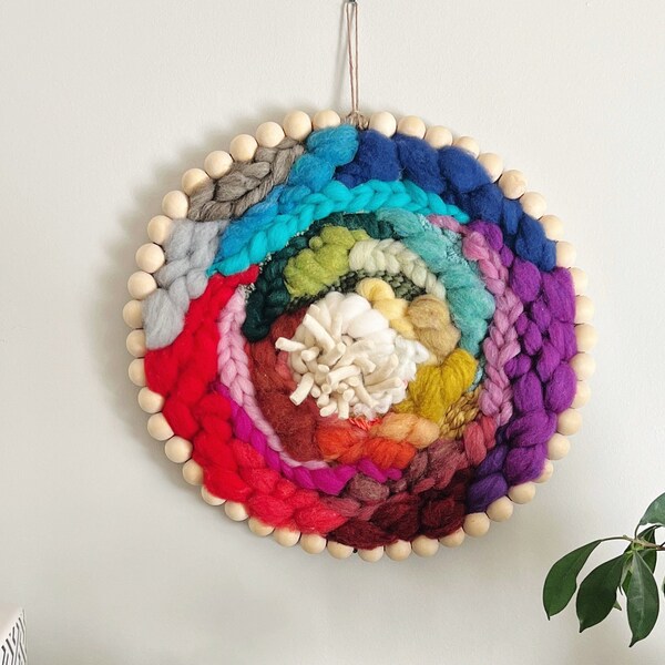 Round Woven Wall Hanging Etsy