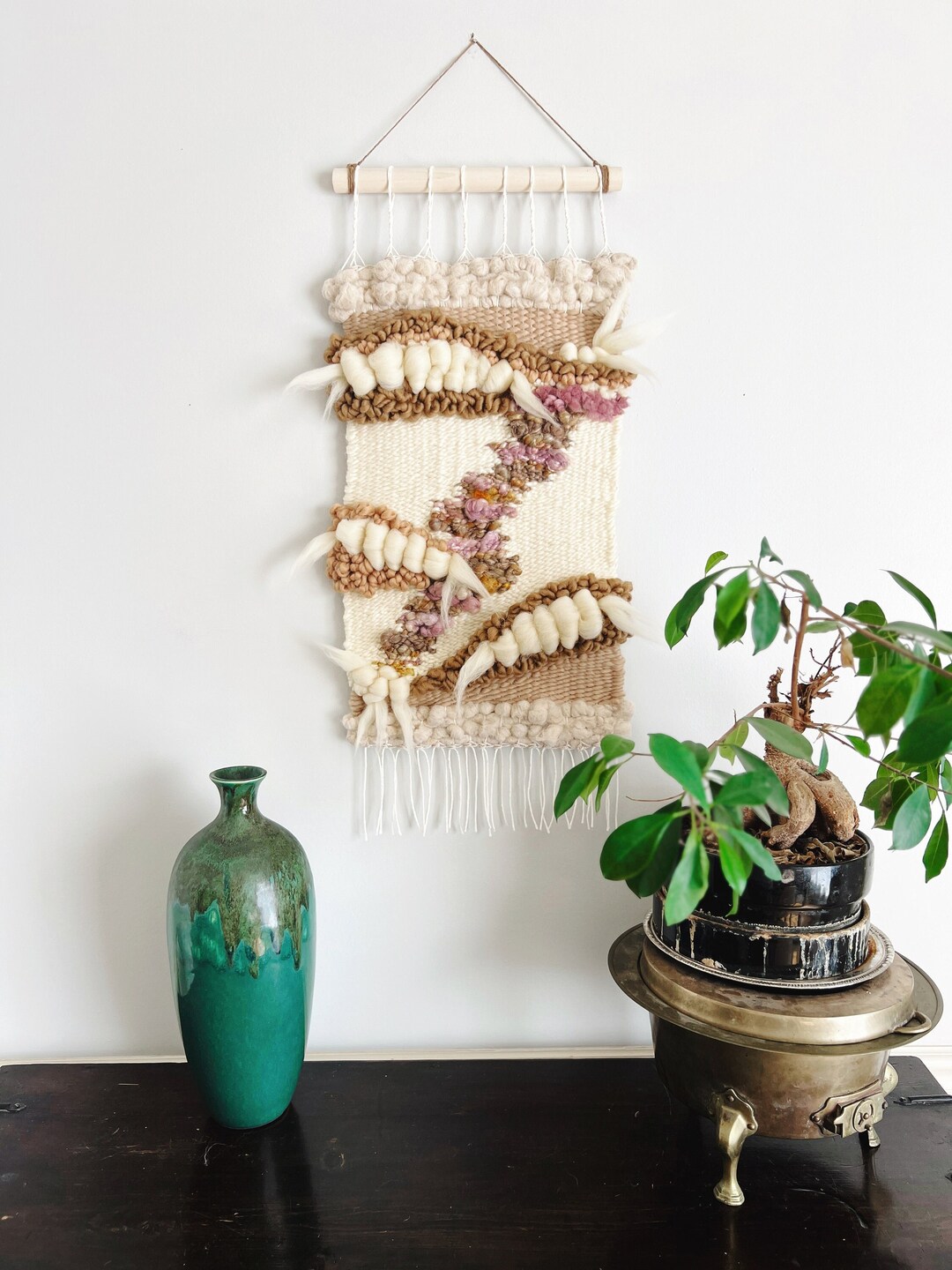 Modern Woven Wall Hanging Textured Fiber Artwork for Unique Home Decor ...