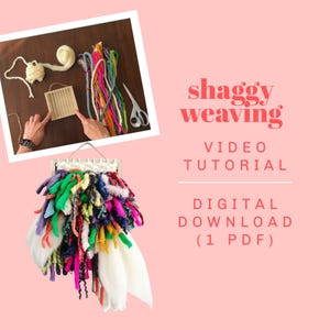 Videotutorial Shaggy Weaving: doe-het-zelf Fiber Art-gids (digitale download)