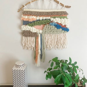 LARGE Custom Woven Wall Art Bespoke Fiber Art Hanging, Personalized Home Decor, Artistic House Warming Gift image 8