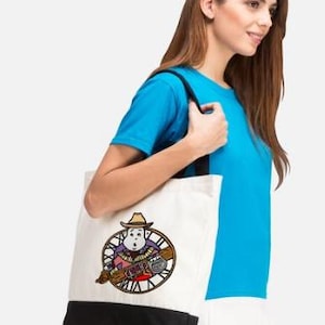 Ghostbusters/Back to the Future 3 Tote Bag