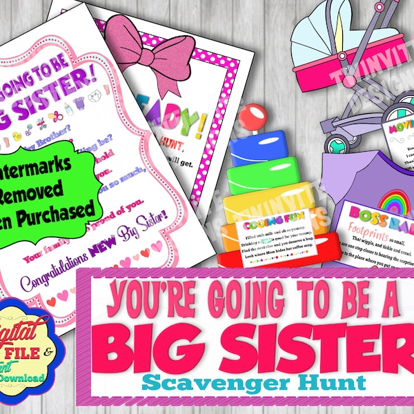 New Sibling Scavenger Hunt - Etsy