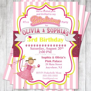 Pinkalicious Birthday Invitation / Twins or Siblings / Pinkalicious ...