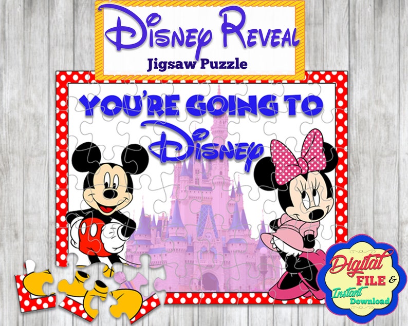 disney jigsaw puzzle vacation reveal youre going to disney