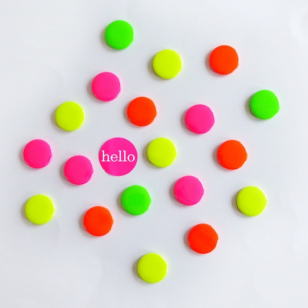 Neon Magnet Set 8 Magneten Herr Fuchs