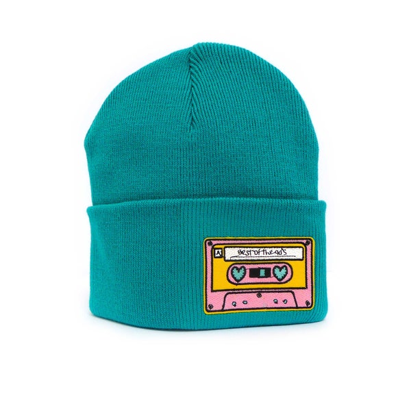 Mütze Petrol Kassette 90er Herr Fuchs Patch Beanie