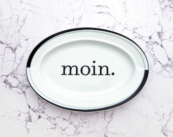 moin. plate of Vintage black  24cm of Deko dish plate wall hanging