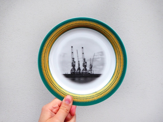 Wall Plate Dockside Crane 19 Cm Vintage Interior Deko Ireland - Dockside Imports Home Decor Wall Plate Dockside Crane 19 Cm Vintage Interior Deko Ireland - Dockside Imports Home Decor