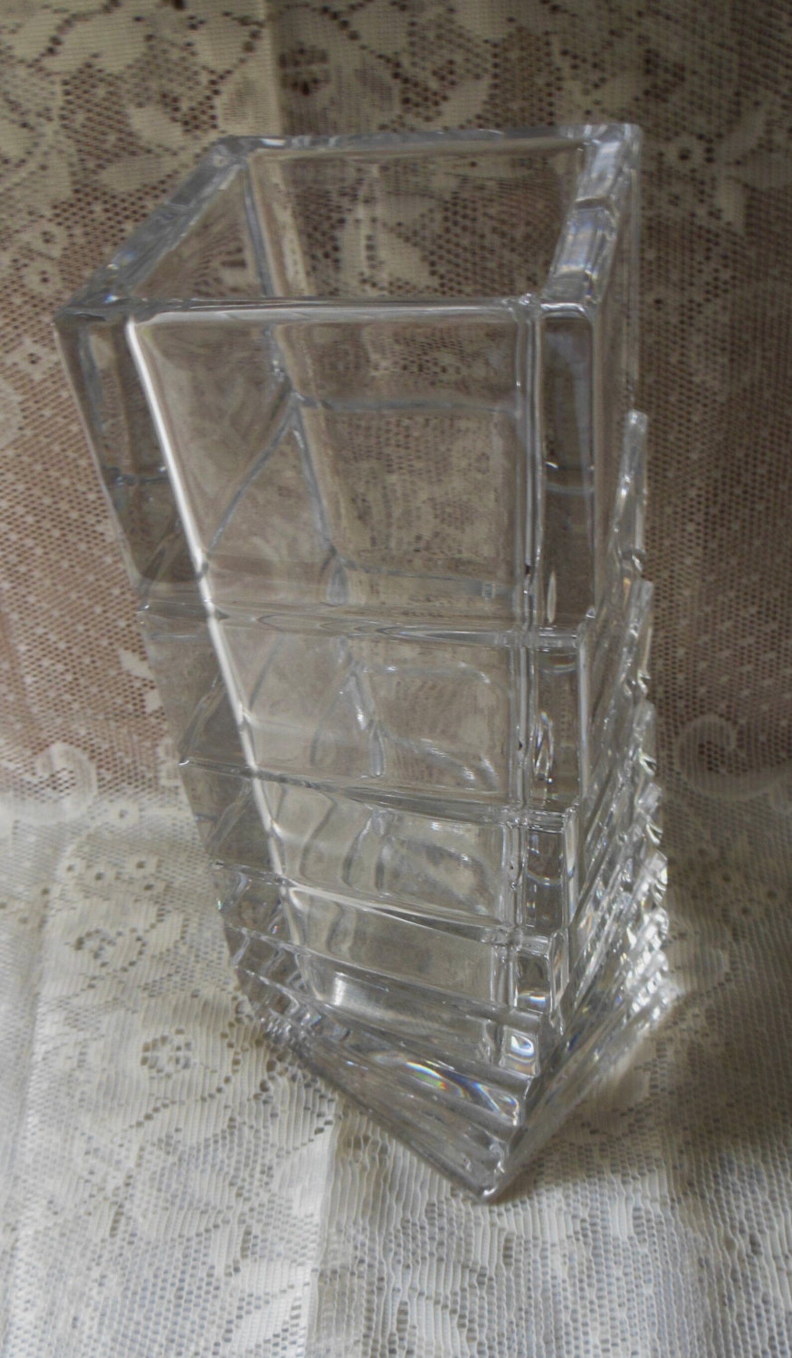 Rosenthal StudioLinie Twisted Crystal Vase Germany Etsy